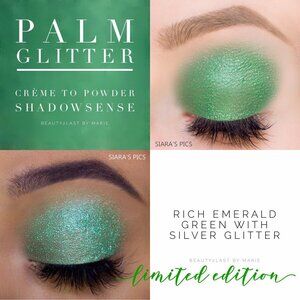 Wicked Palm Glitter ShadowSense Eyeshadow Green Wicked Christmas Holiday New